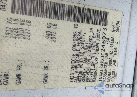 2018 Nissan Altima 2.5 Sr from USA, damaged, VIN 1N4AL3APXJC246973